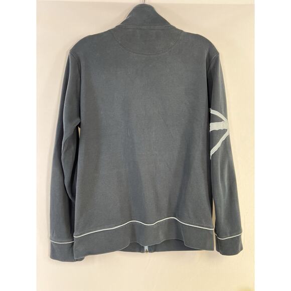 VTG Y2K French Connection Full Zip Sweatshirt Jacket Men’s Sz S - Picture 6 of 9